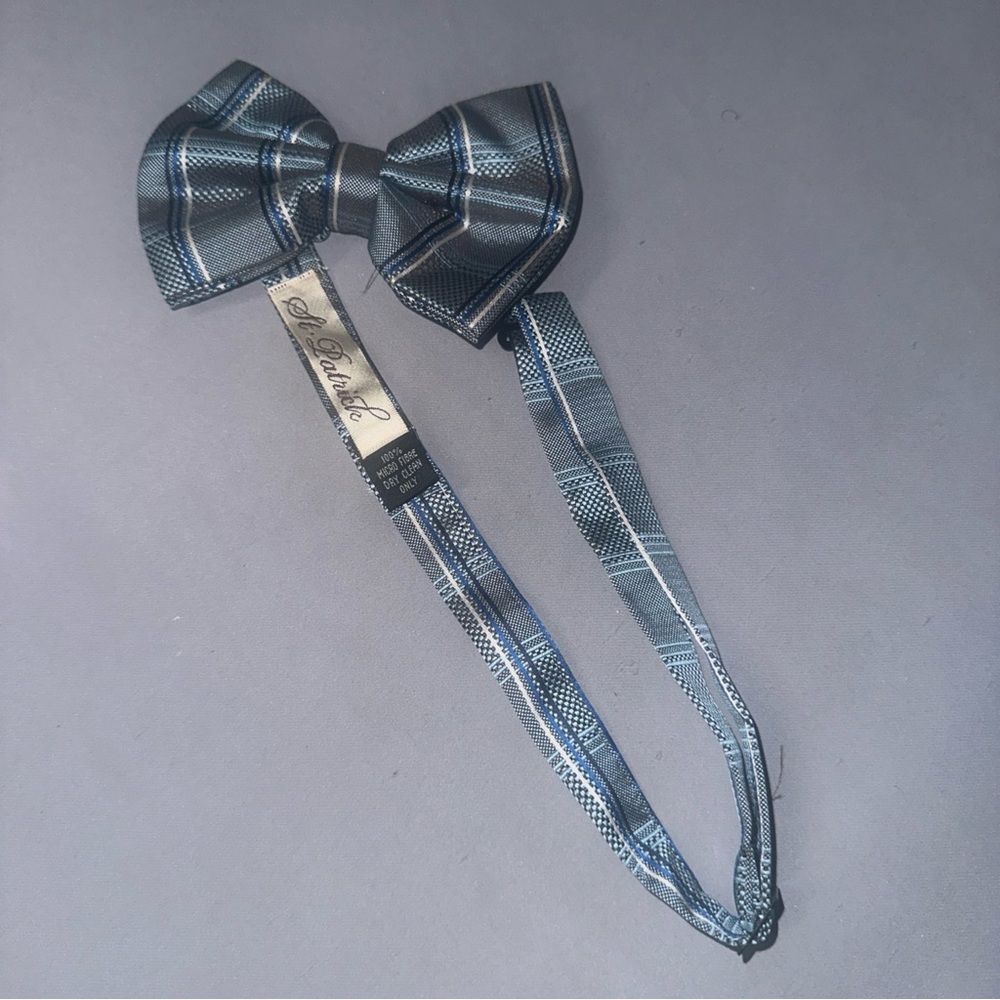 Men's Stripes Pattern Butterfly Bow Tie